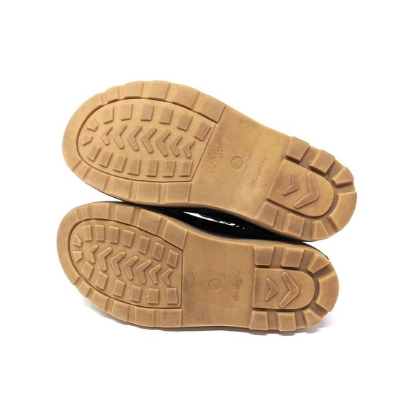 Cat & Jack Shoes Youth Boys 2 Kory Faux Brown Leather Ankle Boots Lace Up - Picture 7 of 8